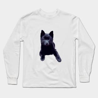 Schipperke puppy dog cute Long Sleeve T-Shirt